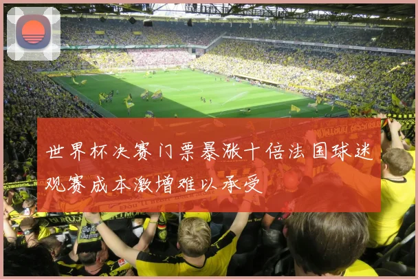 世界杯决赛门票暴涨十倍法国球迷观赛成本激增难以承受